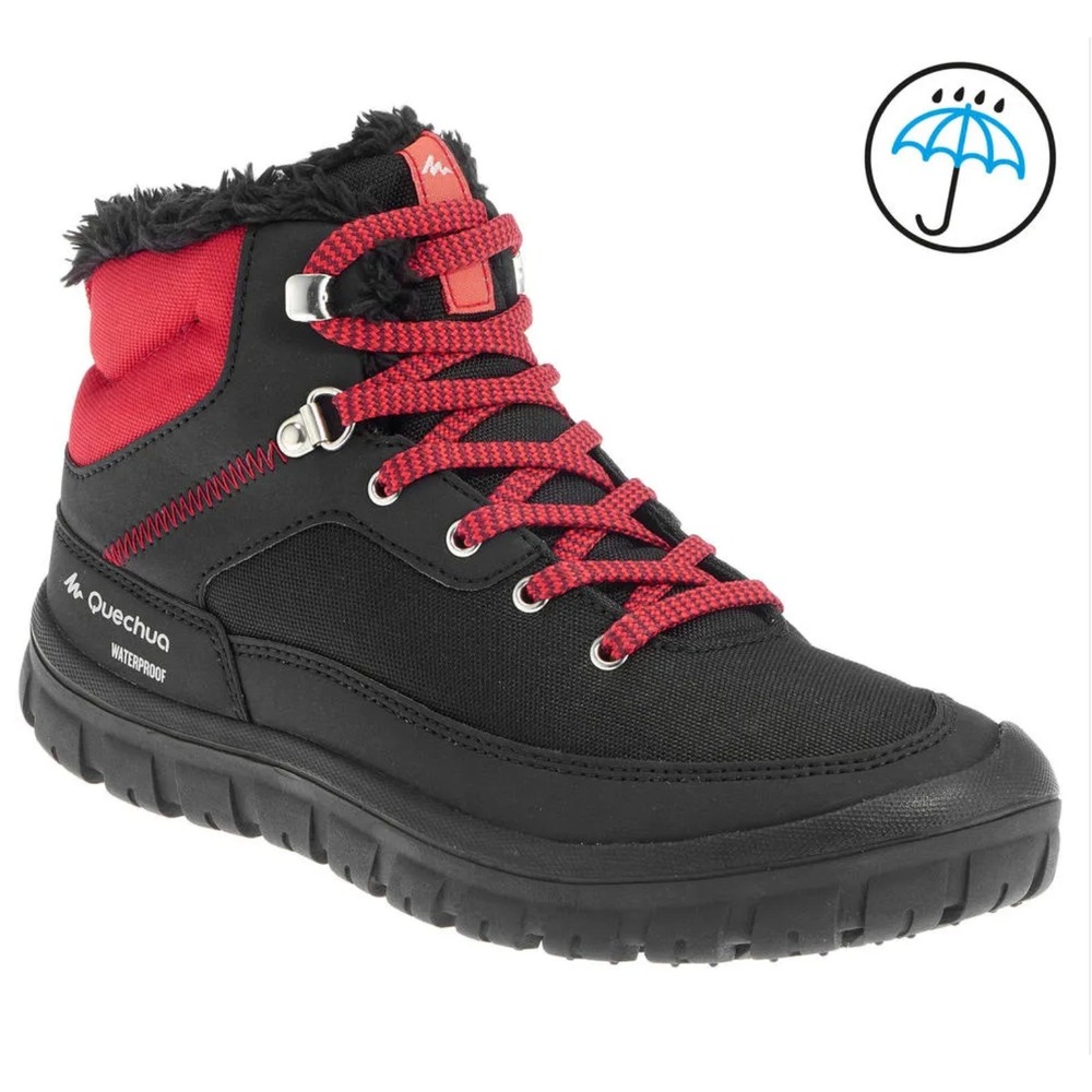 Quechua Decathlon Warm Waterproof Mid-Top Hiking‎ Shoes